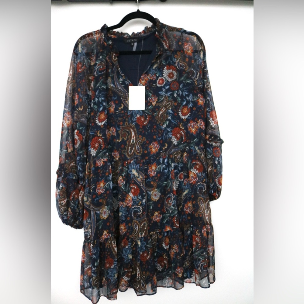 NWT-1 State Chiffon Dress- size Medium